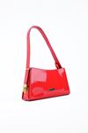 Lande Kadın Metal Detaylı Baget Çanta-Kırmızı
