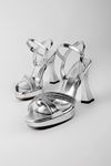 Hodor Kadın Topuklu Ayakkabı Kadeh topuk-Gümüş